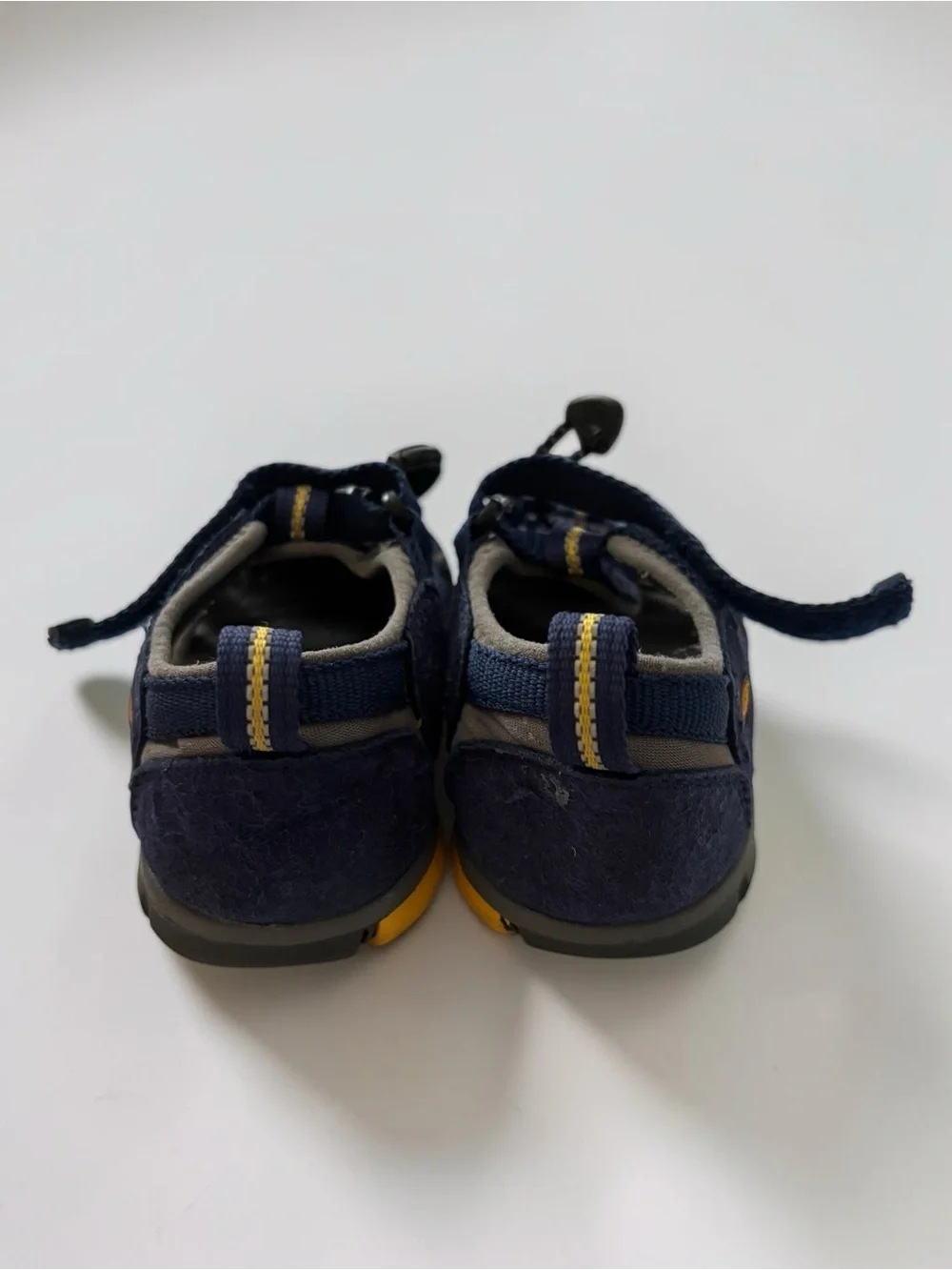 KEEN Kids Newport H2 Navy Blue Yellow Waterproof Sport Sandals Size 13
